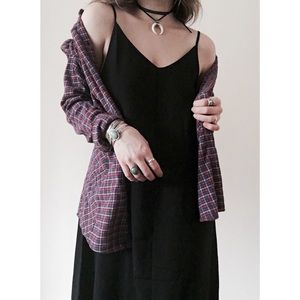 BDG Plaid Oversize Flannel Button Down Shirt